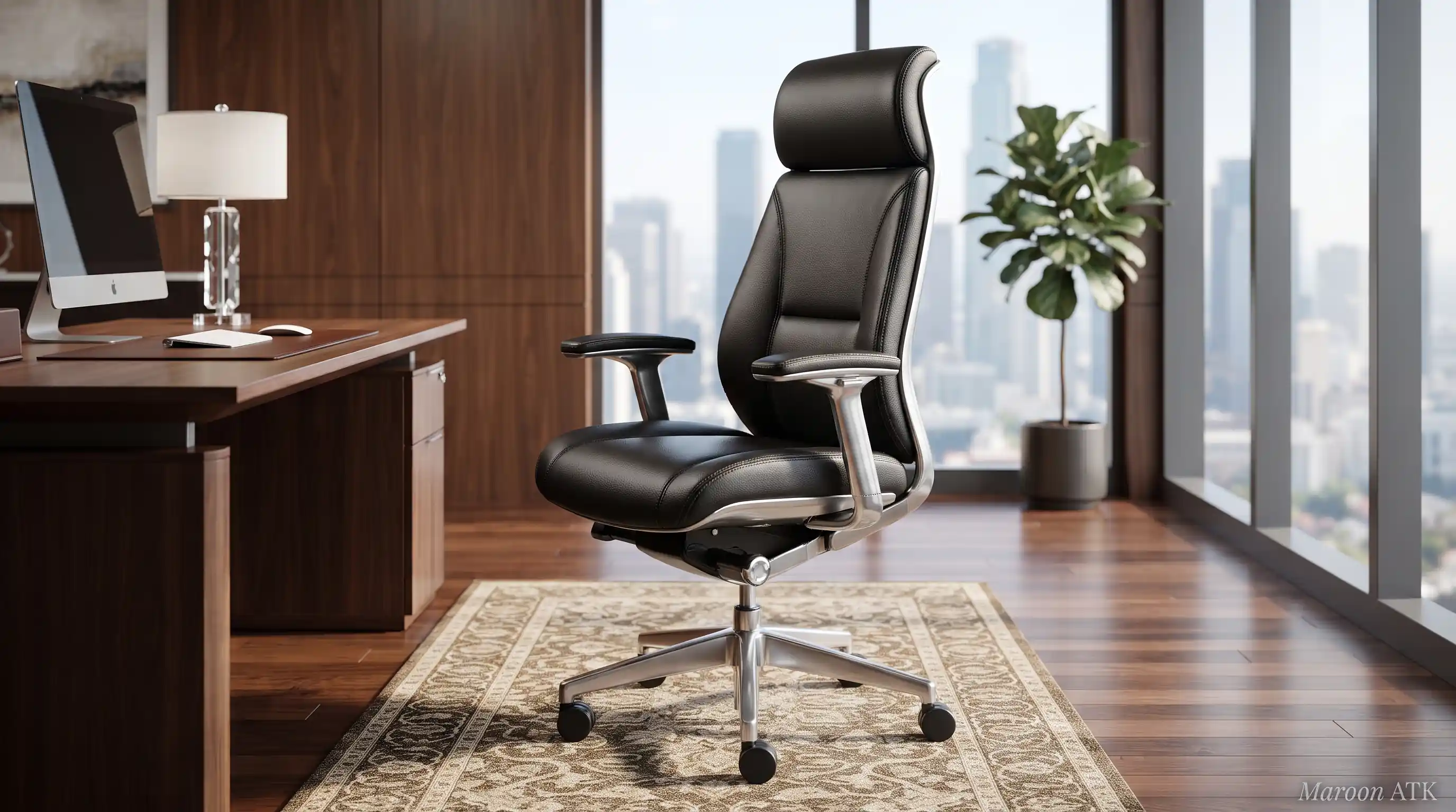 Meja Kerja Staf dan Kursi Ergonomis