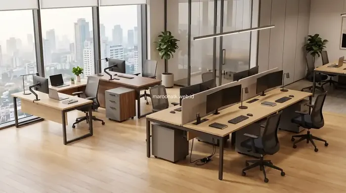Inspirasi Desain Meja Kerja Modern Minimalis untuk Ruang Kerja Sempit