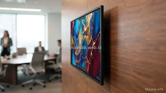 Pemeriksaan konektor kabel dan kelengkapan instalasi Smart Board Interactive Flat Panel