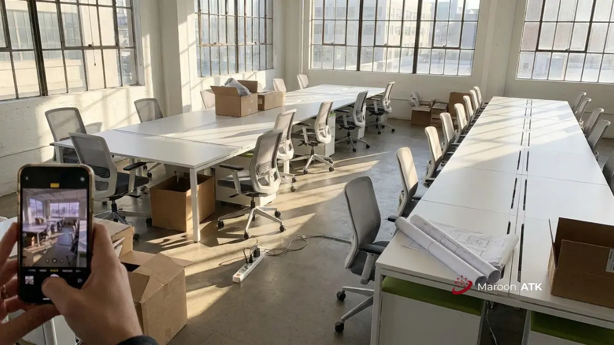 Layar interactive flat panel menampilkan integrasi video conference Zoom dan Teams