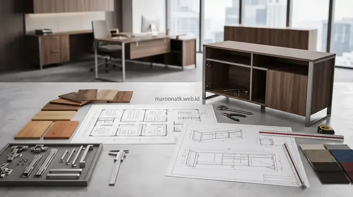 Sistem Kontrak Borongan Custom Furniture Kantor untuk Ruang Kerja B2B