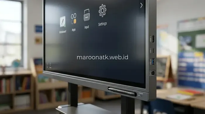 Detail Interactive Flat Panel dengan Layar Sentuh untuk Smart Classroom